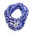 Japamala BRACELETE ÁGATA CRAQUELADA AZUL 108 contas de 8mm com OM - Imagem 1