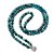 Japamala BRACELETE APATITA AZUL 108 contas de 8mm com FLOR DE LÓTUS - Imagem 2