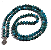 Japamala BRACELETE APATITA AZUL 108 contas de 8mm com FLOR DE LÓTUS - Imagem 1