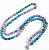 Japamala BRACELETE AMETISTA E CRISOCOLA VERDE 108 contas de 8mm com FLOR DE LÓTUS - Imagem 2