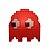 Luminária Fantasma (Vermelho) em polietileno: Pac-Man Blinky - Licenciada - Imagem 2