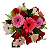 Buquê Luxo 10 rosas vermelhas e 10 Gerberas coloridas - Imagem 2