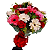 Buquê Luxo 10 rosas vermelhas e 10 Gerberas coloridas - Imagem 1