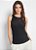Blusa Camiseta Regata Canelada com Decote Redondo - Moda Feminina - Imagem 1