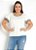 Blusa Manga Curta - Moda Feminina Plus Size, Casual, Evangélica, ou Passseio - Imagem 1