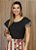 Blusa Manga Curta - Moda Feminina Plus Size, Casual, Evangélica, ou Passseio - Imagem 3