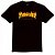 Camiseta Thrasher Flame Logo Preta - Imagem 1