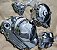 Kit tampas motor titan/fan/cg150 ks pedal cromadas - Imagem 2