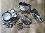 Kit tampas peito parafusos  fan125ks pedal varetada  2002 ate 2008 cromadas - Imagem 1