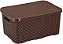 CESTO RATTAN C/ TP PP MARROM - Imagem 3