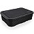 CESTO RATTAN C/ TP BAIXO PEQUENO PRETO - Imagem 1