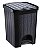 LIXEIRA VIME C/ PEDAL 12L PRETO - Imagem 1