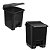 LIXEIRA C/ PEDAL 14L PRETA - Imagem 1