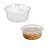 PANELA ARROZ P/ MICROONDAS 2,5L 22,8X9,5CM - Imagem 1