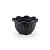 VASO FLOR REDONDO GRANDE PRETO - Imagem 1