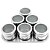 KIT 6 PCS PORTA CONDIMENTOS MAGNETICO ACO INOX 15X19CM - Imagem 1