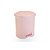 LIXEIRA RATTAN C/PEDAL 15 LTS - ROSA - Imagem 1