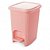 LIXEIRA C/ PEDAL TRAMA 7L ROSA - Imagem 2