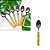 COLHER P/MESA DE ACO INOX C/CABO DE PLASTICO BAMBU BASIC 19cm - Imagem 1