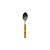 COLHER P/MESA DE ACO INOX C/CABO DE PLASTICO BAMBU BASIC 19cm - Imagem 2