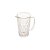 JARRA DE VIDRO SODO-CALCICO C/FIO DE OURO DIAMOND TRANSPARENTE 1L - Imagem 1