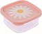 POTE CLIC DEC QUADRADO 500ML ROSA PASTEL - Imagem 1