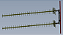 ANTENA YAGI DUPLA 360 - 400 MHz 17 dBi 27 ELEMENTOS 2Y38017-27SG - Imagem 1