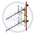 ANTENA YAGI DUPLA 360 - 400 MHz 11,5 dBi 07 ELEMENTOS 2Y38011-07SG - Imagem 1