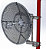 ANTENA PARABOLICA VAZADA  SIMPLES 806 - 894 22,6 dBi 2,0M PV85022 - Imagem 1