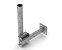 SUPORTE PARA ANTENAS PARA LAJE E PAREDE TUBO REDONDO 2 GALVANIZADO SLP-2IN-GF - Imagem 1