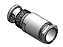 CONECTOR BNC 50 OHMS MACHO RETO CABO PRENSA CABO RG/RGC-213  LM-10 AC026 - Imagem 1