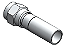 CONECTOR SMA MACHO RETO  CRIMP PARA CABO RG/RGC-58 PINO FÊMEA 3057 - AC027 - Imagem 1