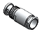 CONECTOR BNC 50 OHMS MACHO RETO PRENSA CABO RG-213 PINO FÊMEA LM-49 - AC034 - Imagem 1