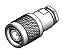 CONECTOR TNC MACHO RETO CABO PRENSA CABO RG/RGC 58  TM-1  -AC048 - Imagem 1