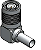 CONECTOR TNC MACHO ANGULAR CRIMP RG/RGC-58  TM-72 - AC053 - Imagem 1