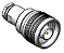 CONECTOR N MACHO RETO PRENSA CABO RG/RGC - 58  CM-3 -AC060 - Imagem 1
