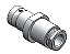 CONECTOR BNC 50 OHMS FÊMEA RETO CABO PRENSA CABO RG-58 LF-3 AC141 - Imagem 1