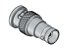 ADAPTADOR BNC 50 OHMS MACHO X FÊMEA RETO LA-8 AC140 - Imagem 1