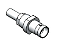 CONECTOR BNC 50 OHMS FÊMEA RETO CABO CRIMPAGEM RG-58 PINO FIXO LF-31CR - Imagem 1