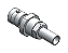 CONECTOR BNC 50 OHMS FÊMEA RETO CABO CRIMPAGEM RG/RGC-58 PINO MACHO LF-45 - Imagem 1