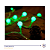 Cordão Pisca 100 Bolas Verde -  Led 8 Funções - Imagem 1