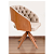 Poltrona Decorativa Mari Laminada Pé Giratório de Madeira Capitonê - Gustavo Decor - Imagem 2