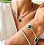 Pulseira Flores Verde - Imagem 1