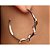 Argola com Cobra Enrolada com Banho de Ródio - Imagem 1
