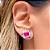 Brinco Fusion Redondo Rosa - Imagem 1