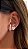 Brinco Ear Hook Coração e Pedra - Imagem 2