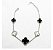 Pulseira 5 Flores Madrepérola e Ônix - Imagem 1