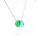 Colar Fusion Verde Oval e Gota Verde/ Semijoia - Imagem 5