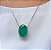 Colar Fusion Verde Oval e Gota Verde/ Semijoia - Imagem 7