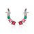 Brinco Cristal Ear Cuff Quadrados/Semijoia - Imagem 4